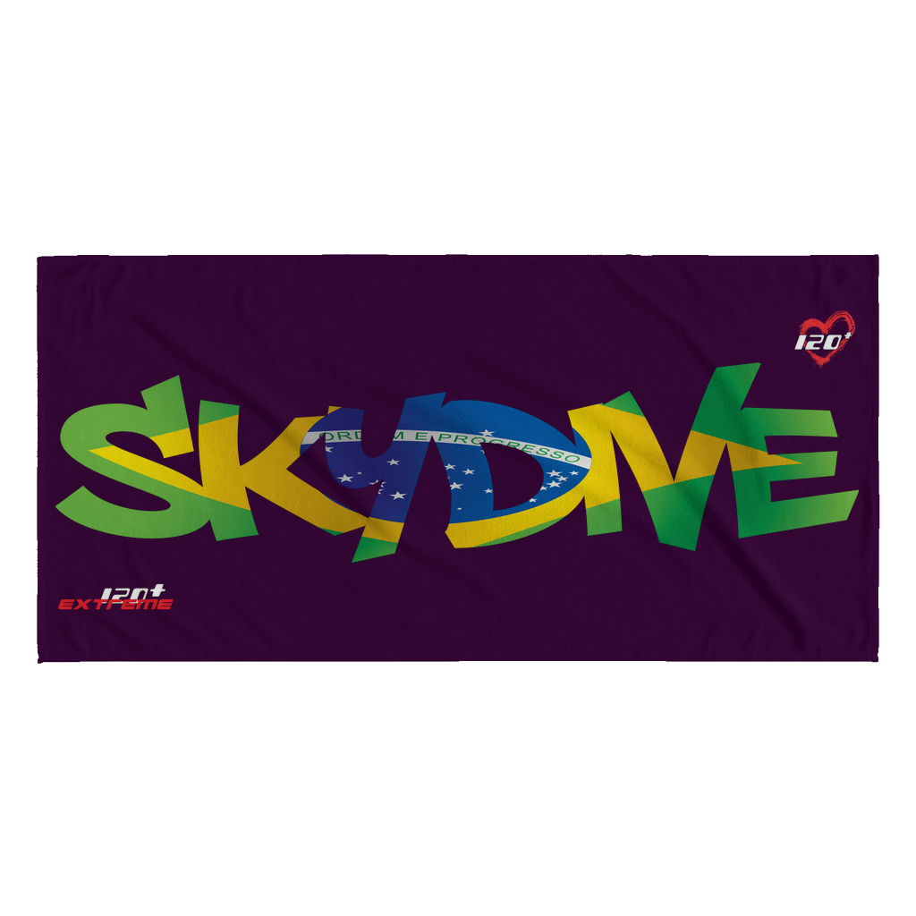 Skydiving T-shirts World Team - Skydive Brazil - Beach Towels in 10 Colors, Beach Towel, teelaunch, Skydiving Apparel, Skydiving Apparel, Skydiving Gear, Olympics, T-Shirts, Skydive Chicago, Skydive City, Skydive Perris, Drop Zone Apparel, USPA, united states parachute association, Freefly, BASE, World Record,