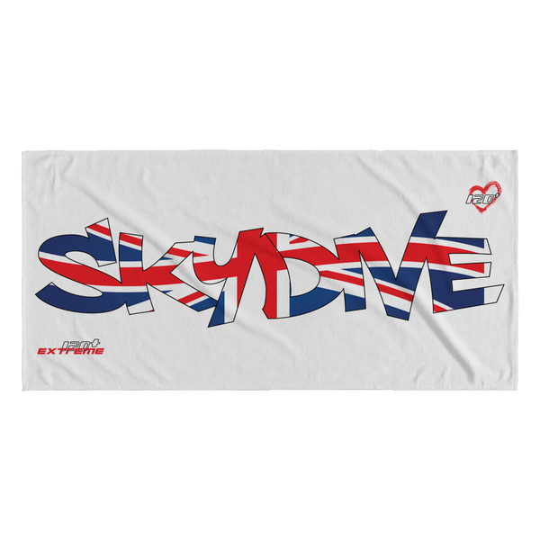 Skydiving T-shirts World Team - Skydive United Kingdom - Beach Towels in 10 Colors, Beach Towel, teelaunch, Skydiving Apparel, Skydiving Apparel, Skydiving Gear, Olympics, T-Shirts, Skydive Chicago, Skydive City, Skydive Perris, Drop Zone Apparel, USPA, united states parachute association, Freefly, BASE, World Record,
