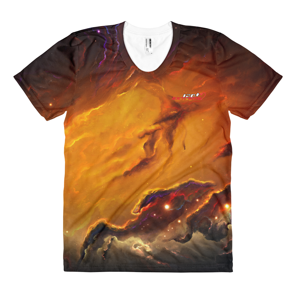 Skydiving T-shirts Cosmo - Nebula Interstellar - Galaxy - Milky-Way - Women's sublimation t-shirt, T-shirt, Skydiving Apparel, Skydiving Apparel, Skydiving Apparel, Skydiving Gear, Olympics, T-Shirts, Skydive Chicago, Skydive City, Skydive Perris, Drop Zone Apparel, USPA, united states parachute association, Freefly, BASE, World Record,