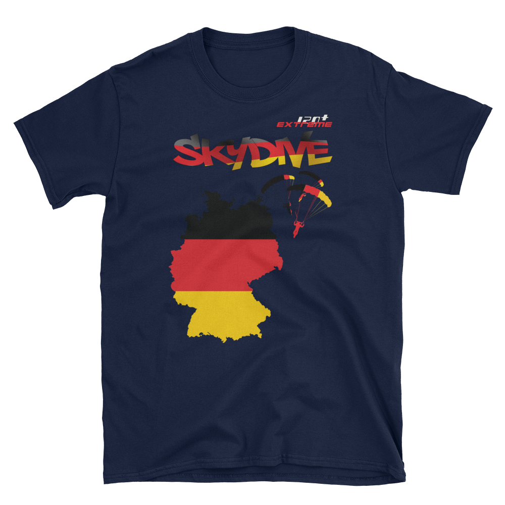 Skydiving T-shirts - Skydive World - GERMANY - Cotton Tee -, Shirts, Skydiving Apparel, Skydiving Apparel, Skydiving Apparel, Skydiving Gear, Olympics, T-Shirts, Skydive Chicago, Skydive City, Skydive Perris, Drop Zone Apparel, USPA, united states parachute association, Freefly, BASE, World Record,